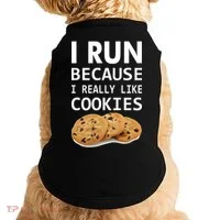 I Run Because I Really Like Cookies Doggie Tank thumb 0