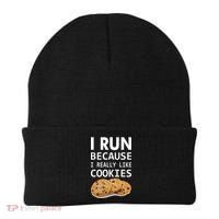 I Run Because I Really Like Cookies Beanie thumb 0