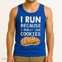 I Run Because I Really Like Cookies Tank Top thumb 3