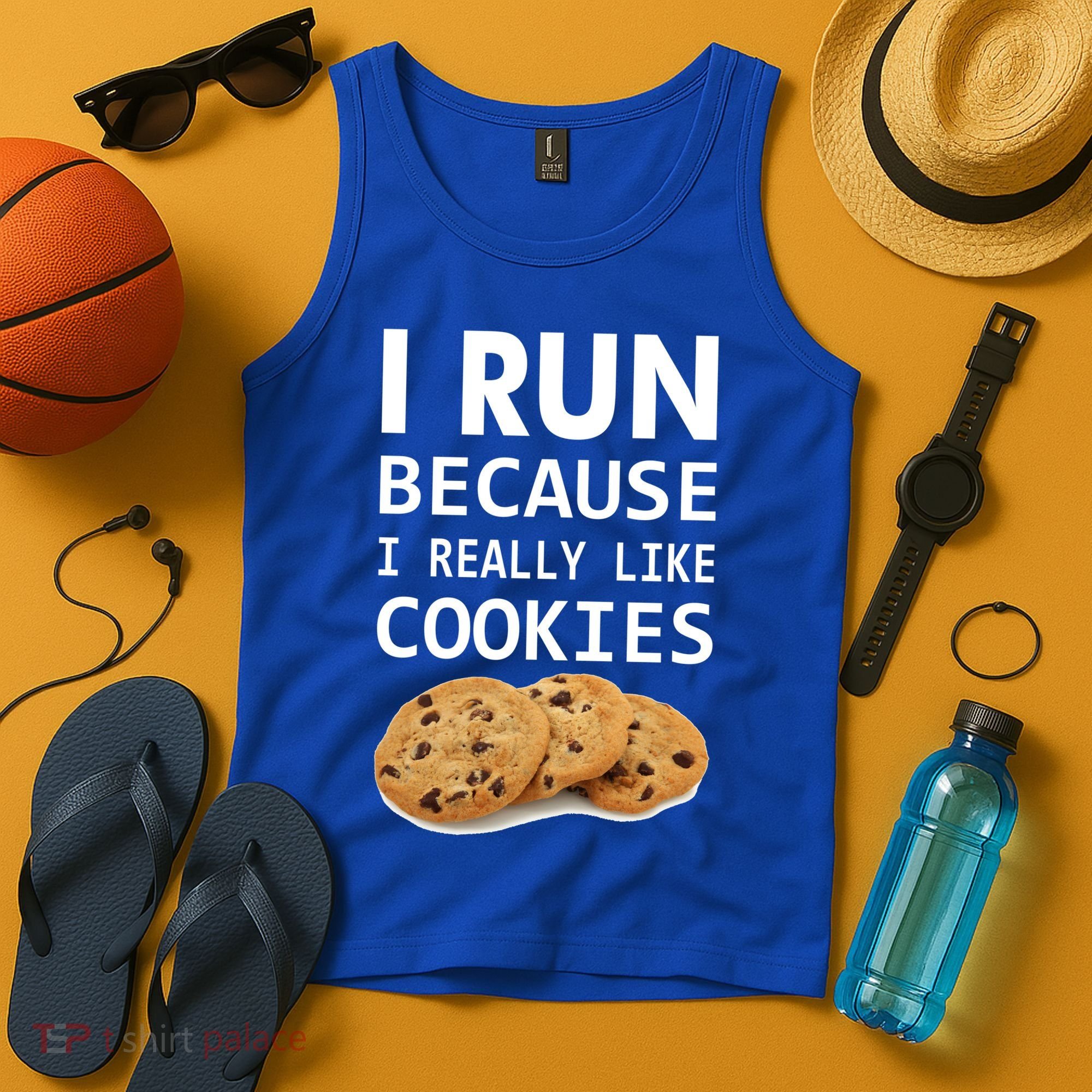 I Run Because I Really Like Cookies Tank Top