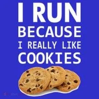 I Run Because I Really Like Cookies Kids Long Sleeve Shirt thumb 2