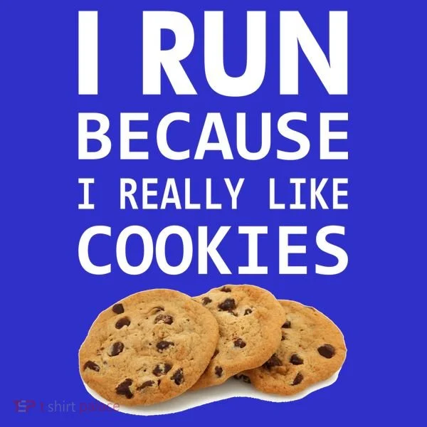 I Run Because I Really Like Cookies Kids Long Sleeve Shirt