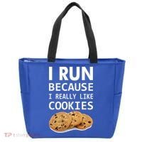 I Run Because I Really Like Cookies Tote Bag thumb 0