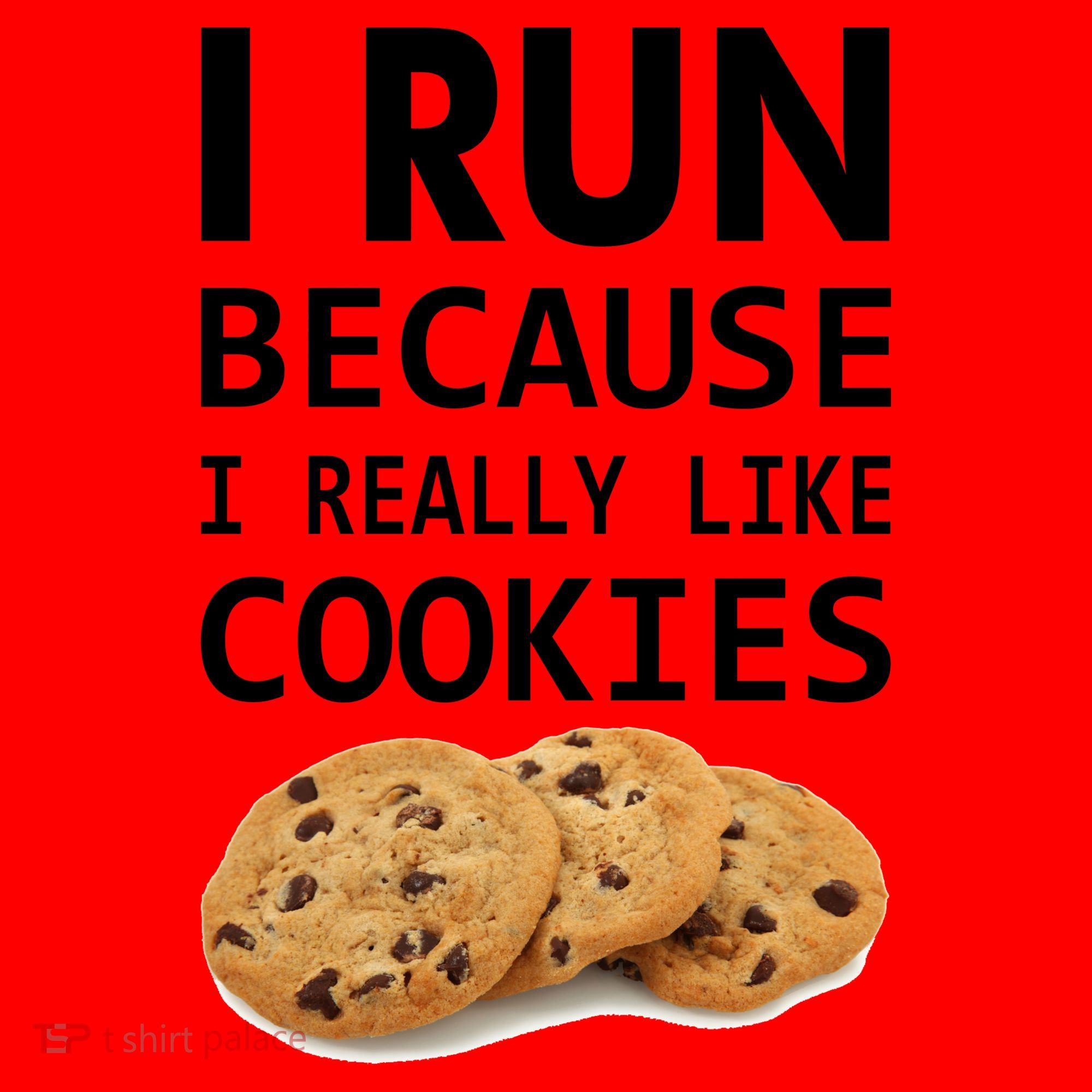 I Run Because I Really Like Cookies Santa Hat