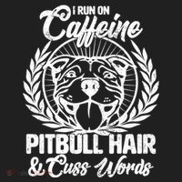 I Run On Caffeine Pitbull Hair And Cuss Words Beanie thumb 2