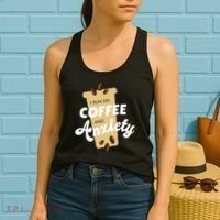 I Run On Coffee And Anxiety Women's Tank Top thumb 2