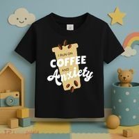 I Run On Coffee And Anxiety Toddler T-Shirt thumb 3
