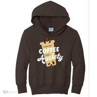 I Run On Coffee And Anxiety Kids Hoodie thumb 0