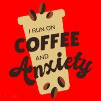 I Run On Coffee And Anxiety Santa Hat thumb 1