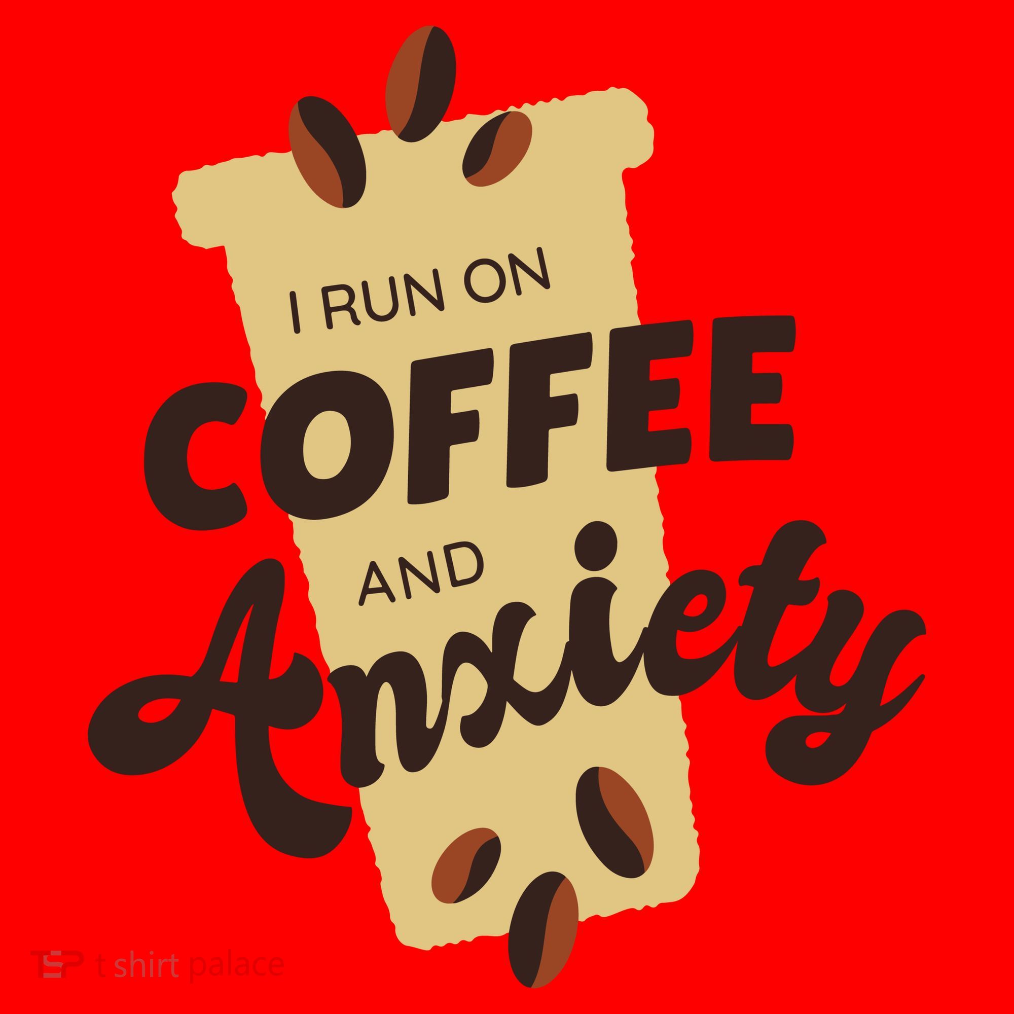 I Run On Coffee And Anxiety Santa Hat