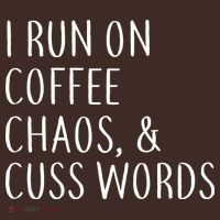 I Run On Coffee Chaos, & Cuss Words Apron thumb 3