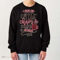 I Run On Coffee Chaos And Cuss Words Women's Sweatshirt thumb 0