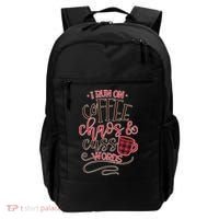 I Run On Coffee Chaos And Cuss Words Backpack thumb 0