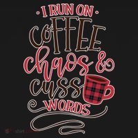I Run On Coffee Chaos And Cuss Words Backpack thumb 2