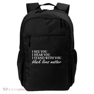 I See Hear Stand With You Black Lives Matter Backpack