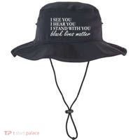 I See Hear Stand With You Black Lives Matter Bucket Hat thumb 0