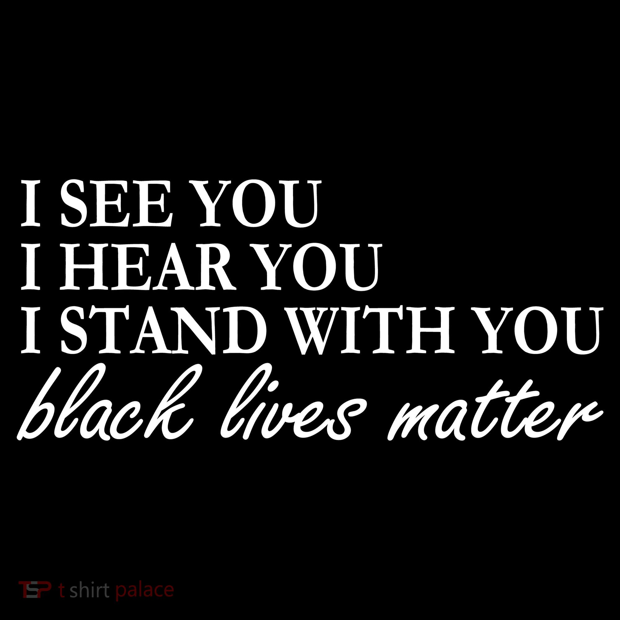 I See Hear Stand With You Black Lives Matter Ornament