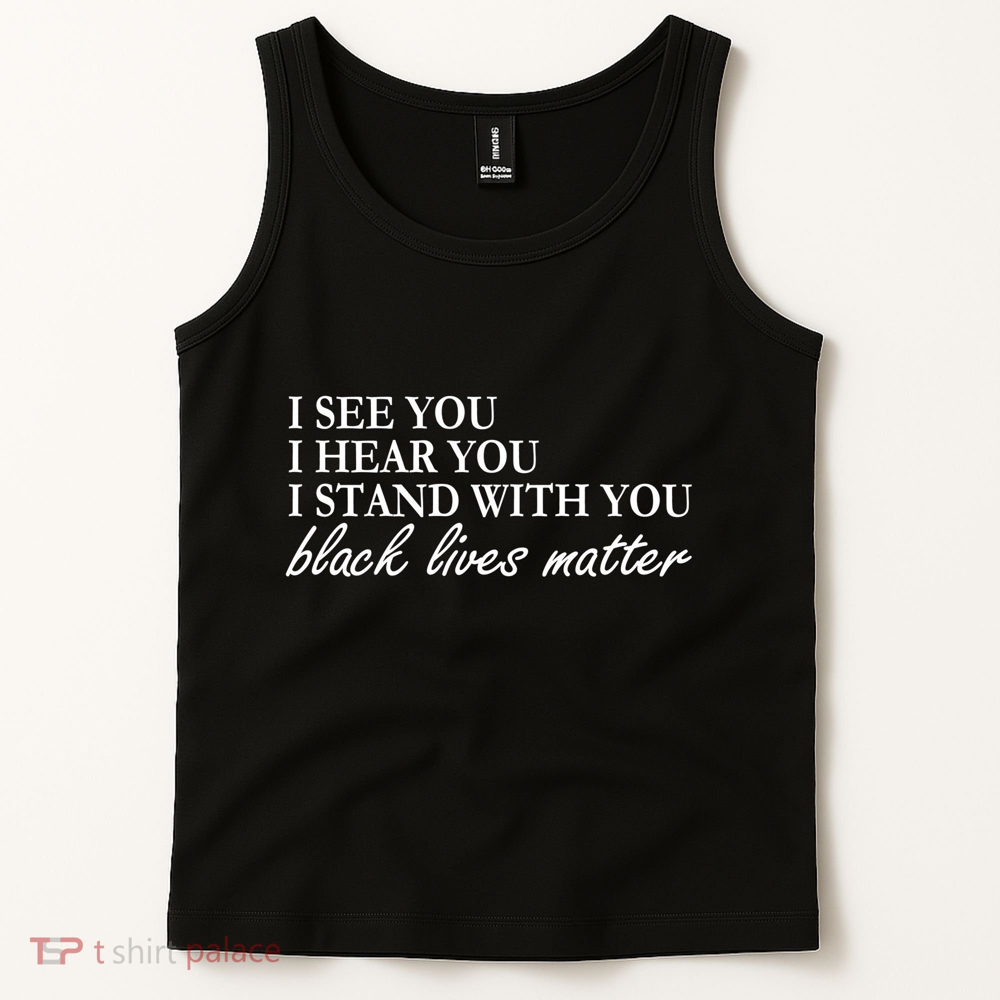 I See Hear Stand With You Black Lives Matter Tank Top