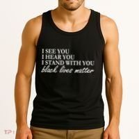I See Hear Stand With You Black Lives Matter Tank Top thumb 3