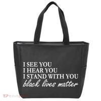 I See Hear Stand With You Black Lives Matter Tote Bag thumb 0
