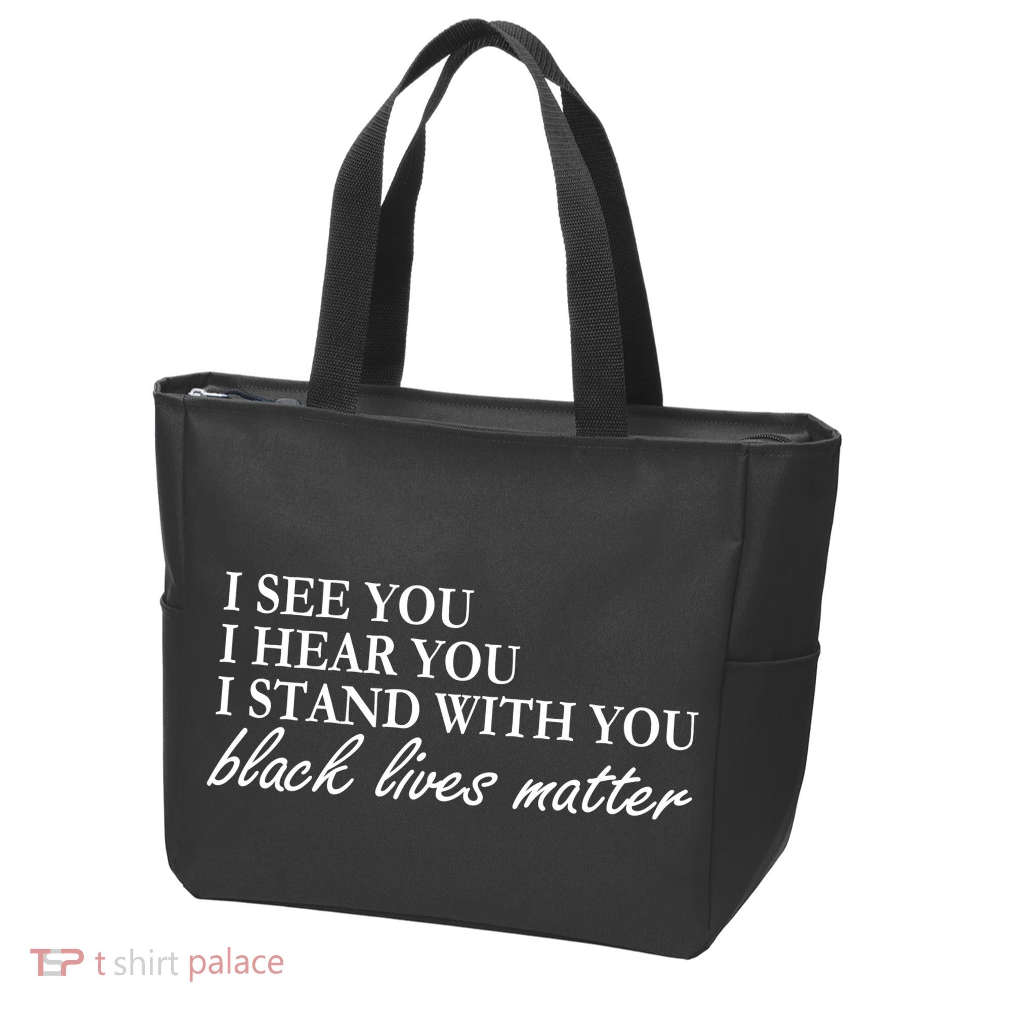 I See Hear Stand With You Black Lives Matter Tote Bag