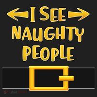 I See Naughty People Santa Or Elf Top Costume Beanie thumb 2