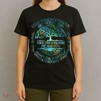 I See Trees Of Green Red Roses Too Hippie T-Shirt thumb 4
