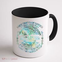 I See Trees Of Green Red Roses Too Hippie Coffee Mug thumb 1