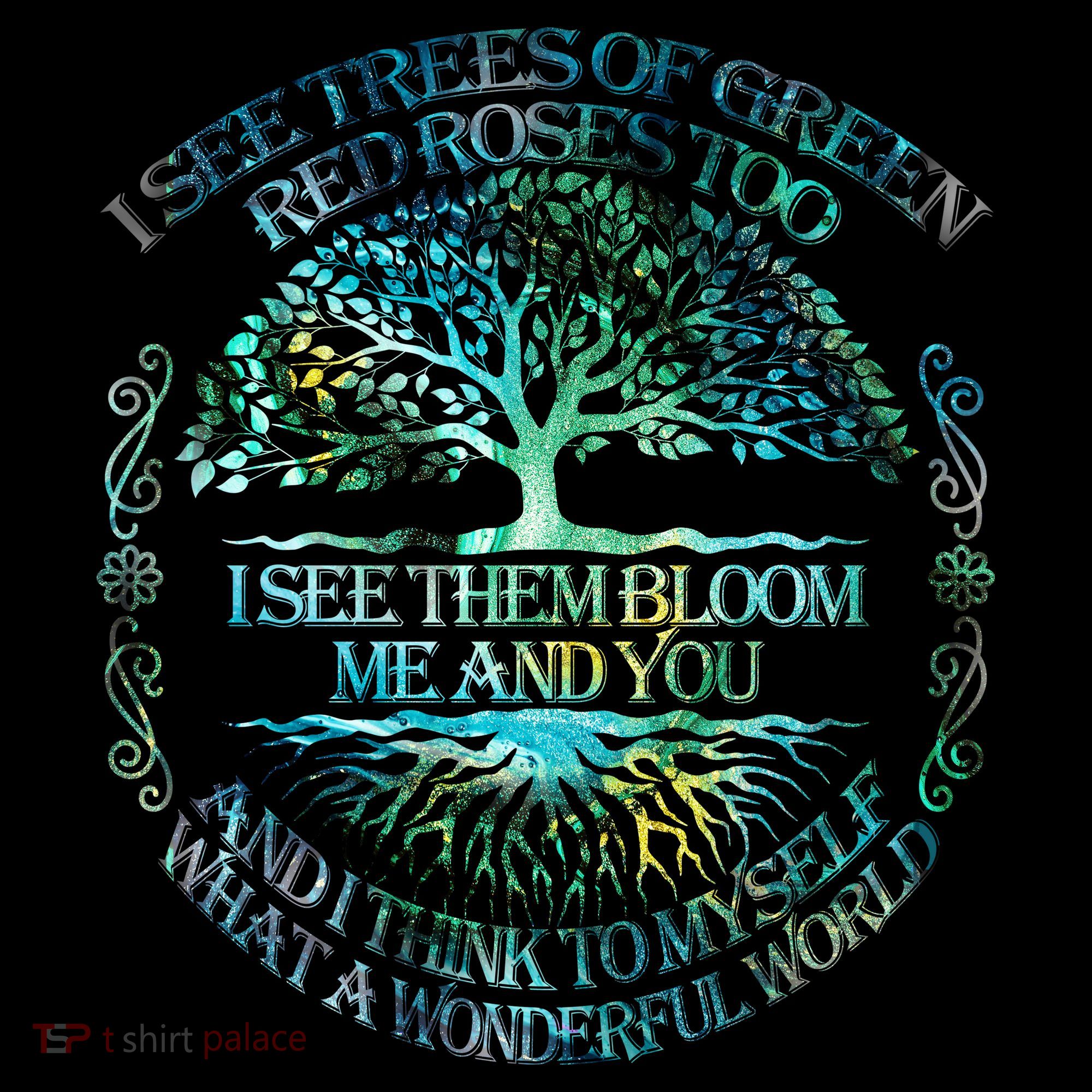 I See Trees Of Green Red Roses Too Hippie Coffee Mug