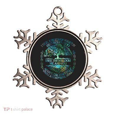 I See Trees Of Green Red Roses Too Hippie Ornament