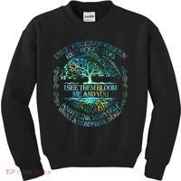 I See Trees Of Green Red Roses Too Hippie Kids Sweatshirt thumb 0