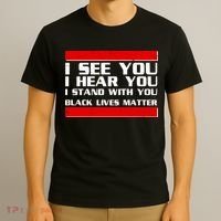 I See You Hear You Stand With You Black Lives Matter T-Shirt thumb 3