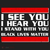 I See You Hear You Stand With You Black Lives Matter Hat thumb 2