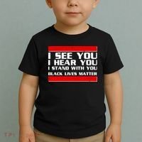 I See You Hear You Stand With You Black Lives Matter Toddler T-Shirt thumb 2
