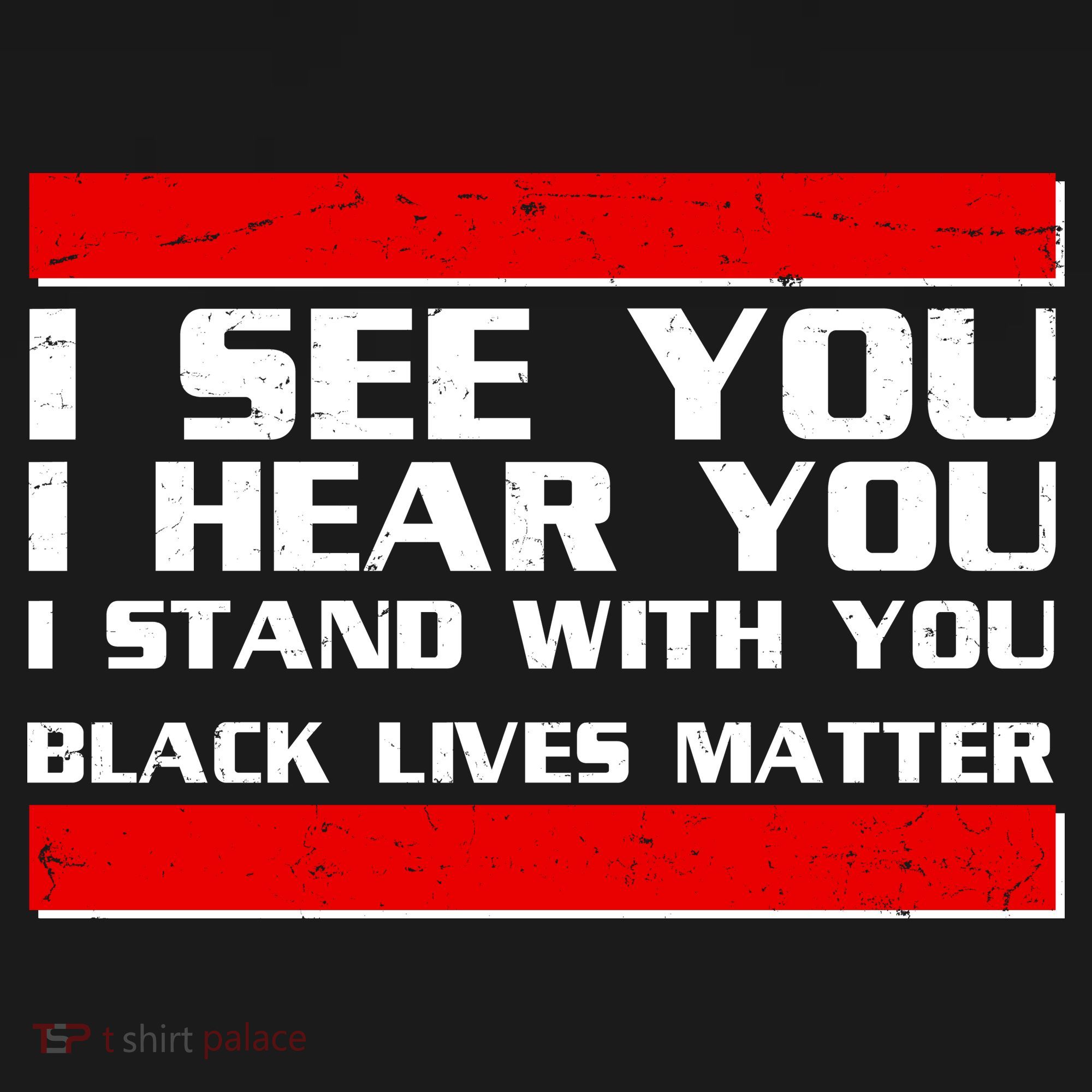 I See You Hear You Stand With You Black Lives Matter Kids T-Shirt