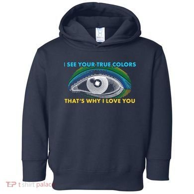 I See Your True Colors That's Why I Love You Autism Toddler Hoodie