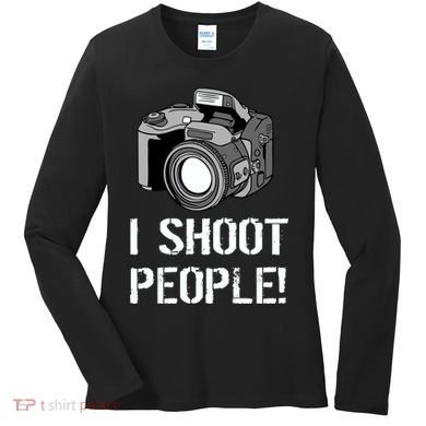 I Shoot People (Camera) Women's Long Sleeve Shirt
