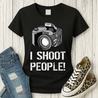 I Shoot People (Camera) Women's T-Shirt thumb 3