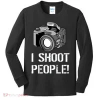 I Shoot People (Camera) Kids Long Sleeve Shirt thumb 0