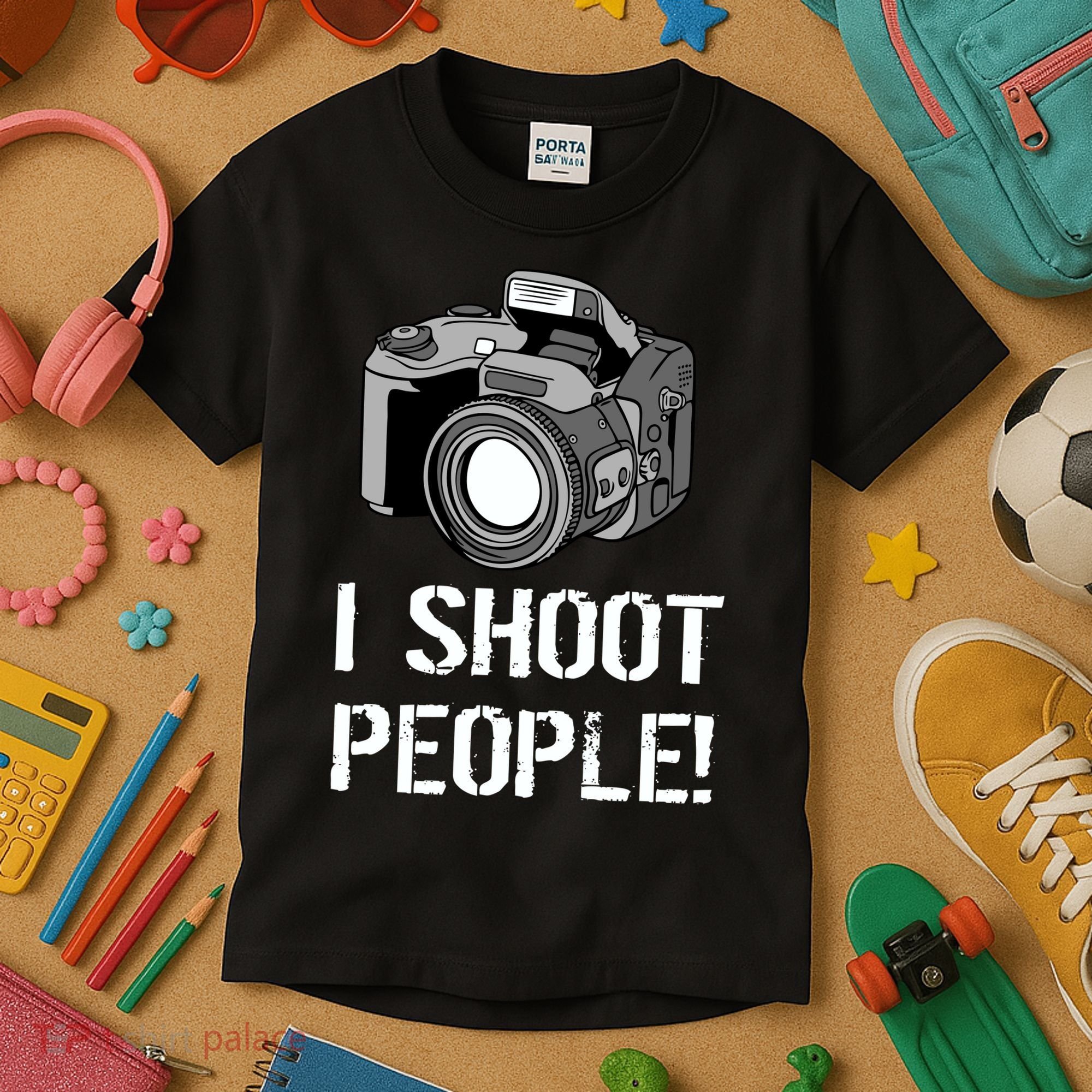 I Shoot People (Camera) Kids T-Shirt