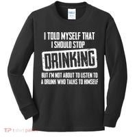 I Should Stop Drinking Funny Kids Long Sleeve Shirt thumb 0