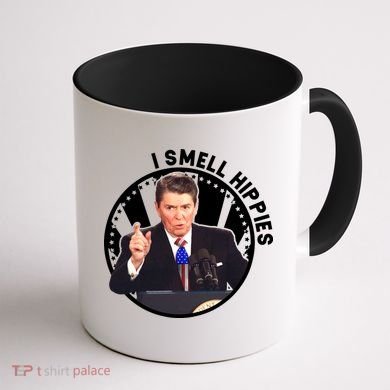 I Smell Hippies Reagan  Coffee Mug back