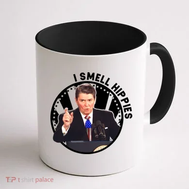 I Smell Hippies Reagan  Coffee Mug back