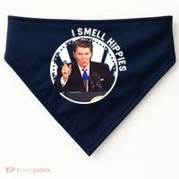 I Smell Hippies Reagan  USA-Made Doggie Bandana thumb 0