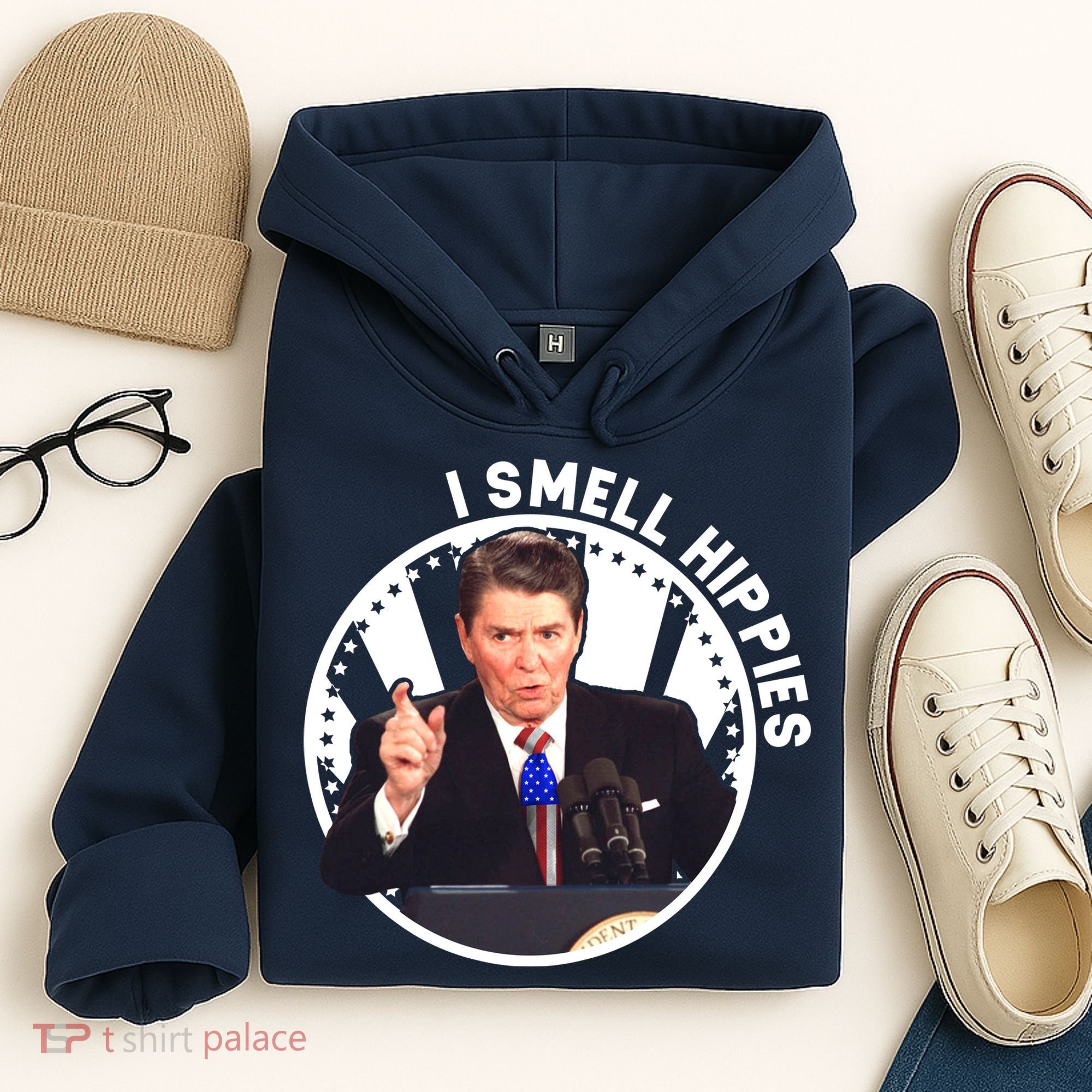 I Smell Hippies Reagan  Hoodie