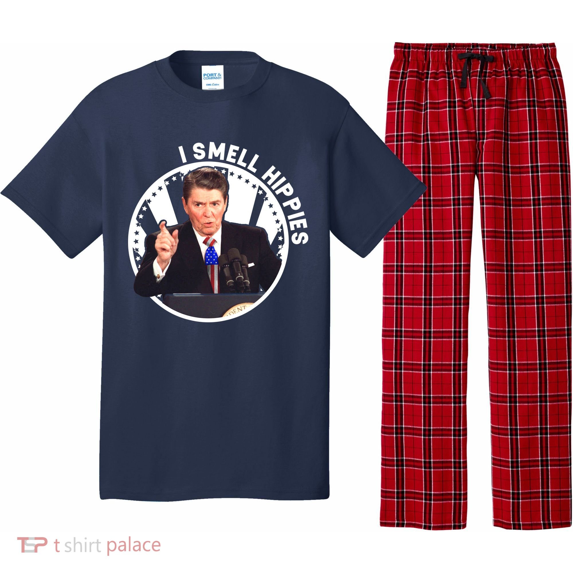 I Smell Hippies Reagan  Pajama Set