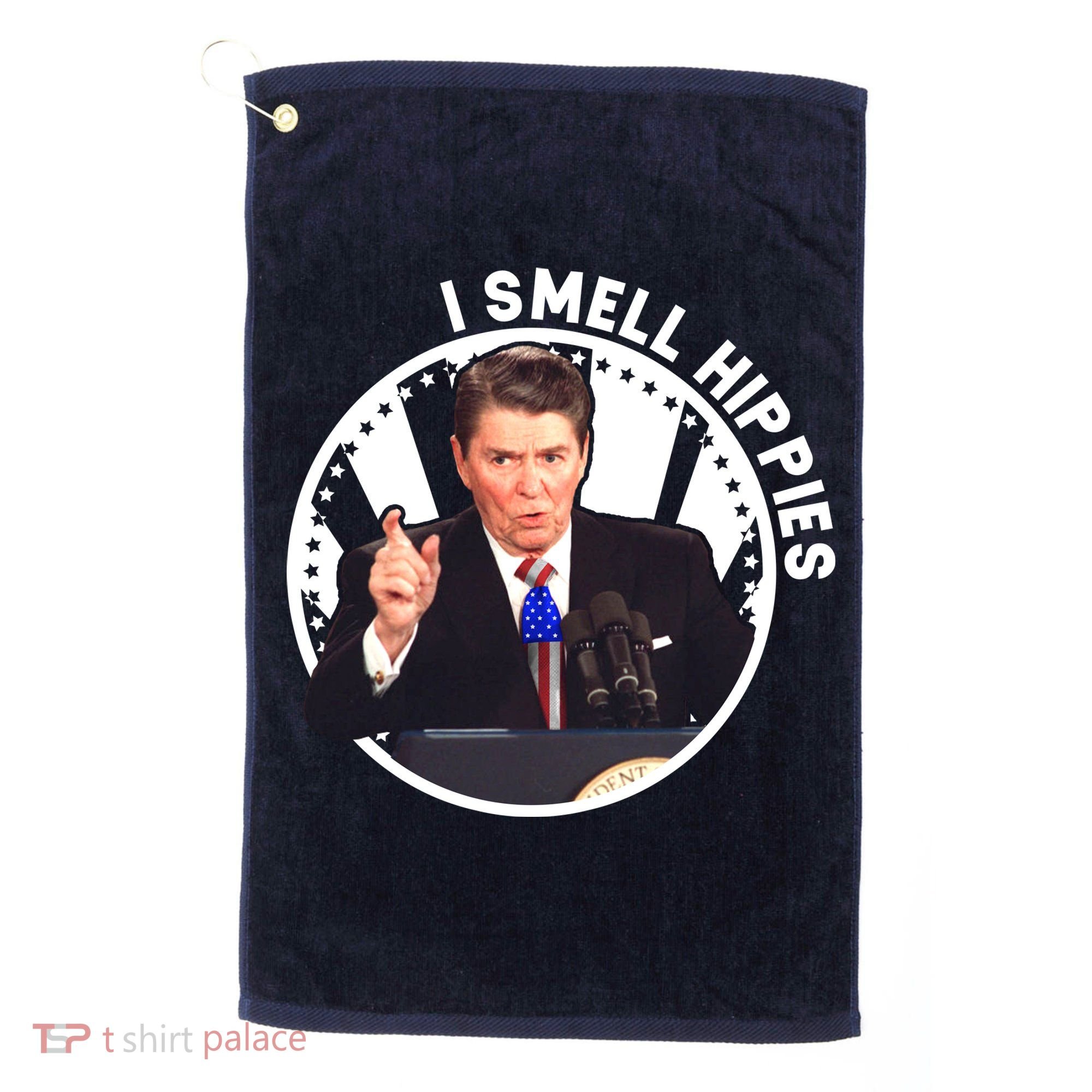 I Smell Hippies Reagan  Golf Towel