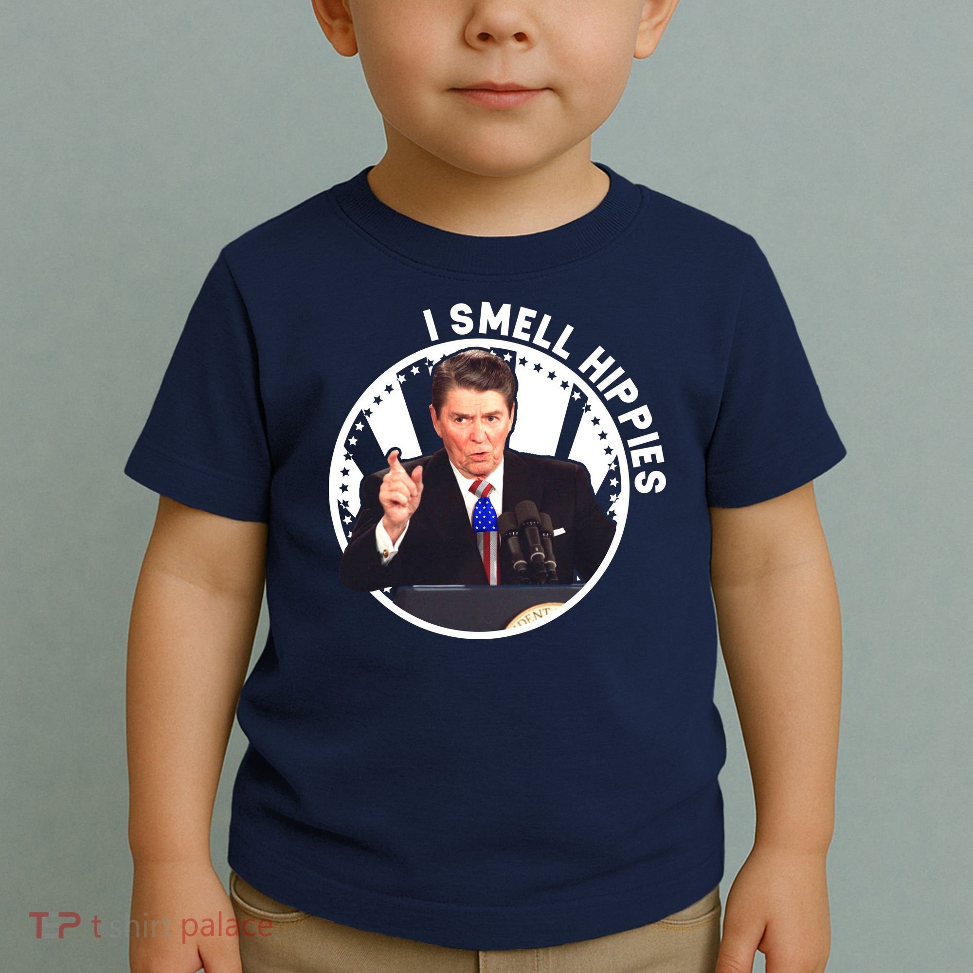 I Smell Hippies Reagan  Toddler T-Shirt