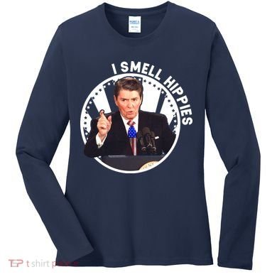I Smell Hippies Reagan  Women's Long Sleeve Shirt