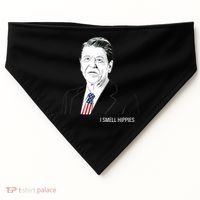 I Smell Hippies Ronald Reagan USA-Made Doggie Bandana thumb 0